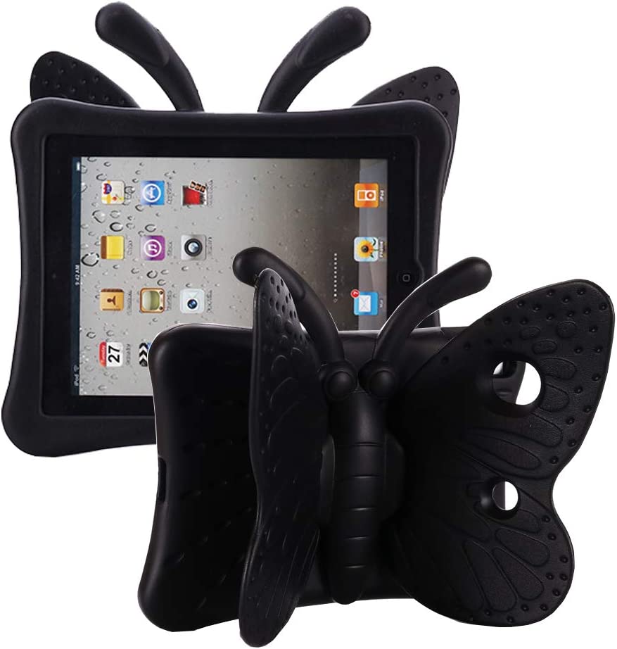 Coque en silicone pour enfants papillon pour iPad 7/8/9 (7e/8e/9e génération) 10,2 Coque en silicone pour enfants papillon pour iPad 7/8/9 (7e/8e/9e génération) 10,2